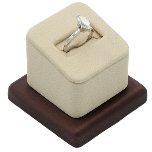 RD-0141-L30 1-Slot Ring Display Beige - Brown
