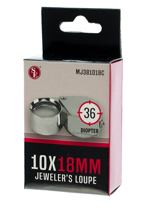 EL962 10x 18mm Chrome Loupe