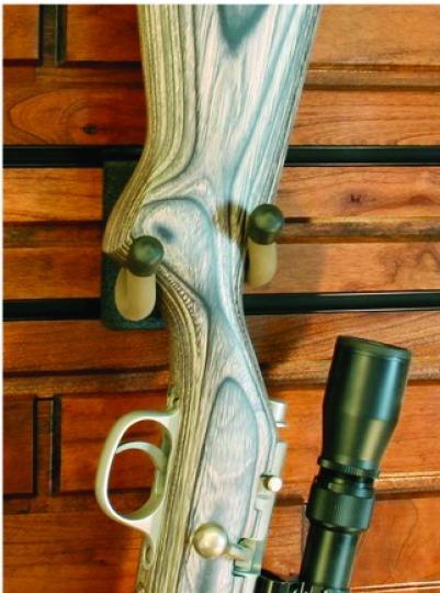 Gun/Bow Hanger Black 3in Slatwall