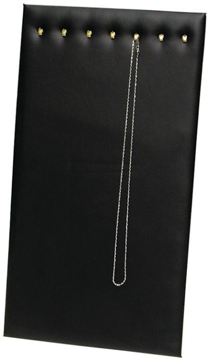 M&M 68HLBK Chain Pad w/ Easel 7 Hook Black Faux Leather