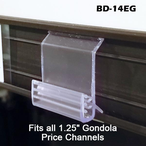 BD-14EG Sign Holder Shelves - Metal Channel Flush