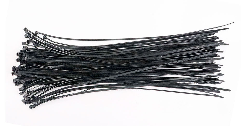 8 inch Cable Z-Tie Black 100 Pcs Bag