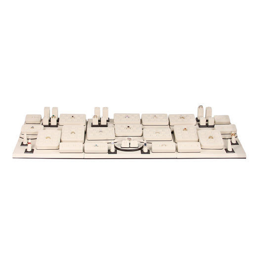 SET68L30 Display Set 50 pcs beige with brown trim